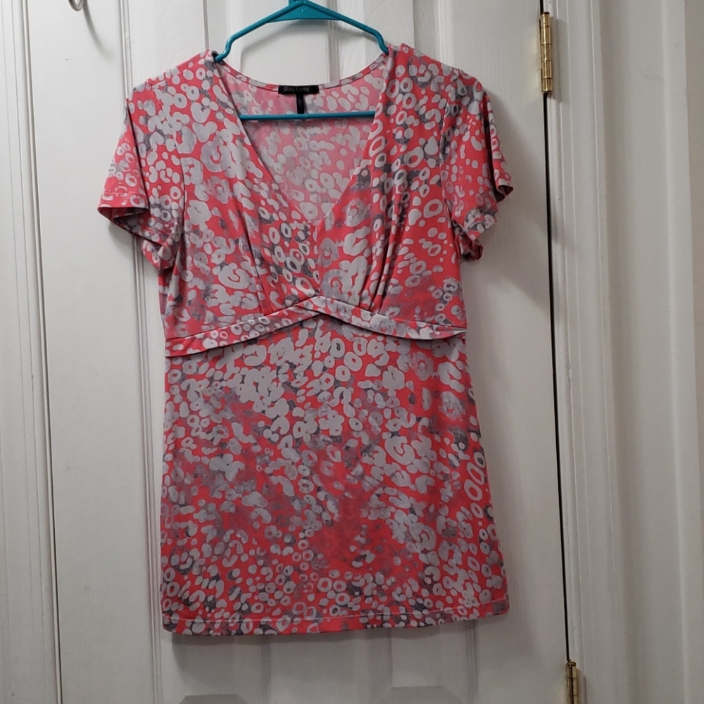 Pink and blue top